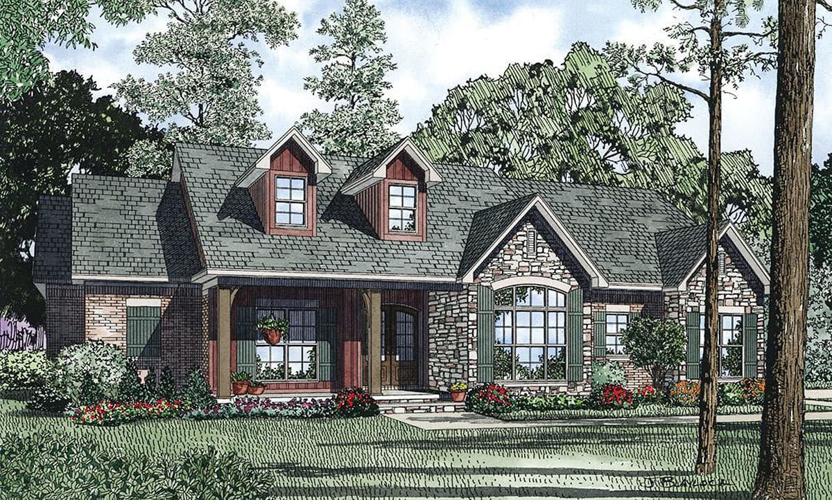 Plan 60508ND: 3 Bed House Plan with 17'-Deep Outdoor Living Room - Image #11 - Country, Craftsman, Mountain