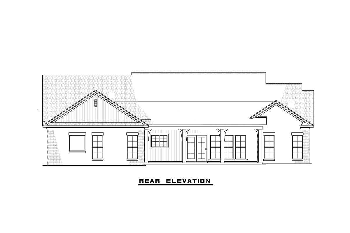 Plan 60508ND: 3 Bed House Plan with 17'-Deep Outdoor Living Room - Image #12 - Country, Craftsman, Mountain