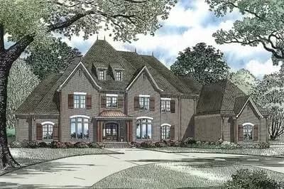 4 Bedroom House Plan with Beautiful Proportions and a 4-Car Garage - 6571 Sq Ft