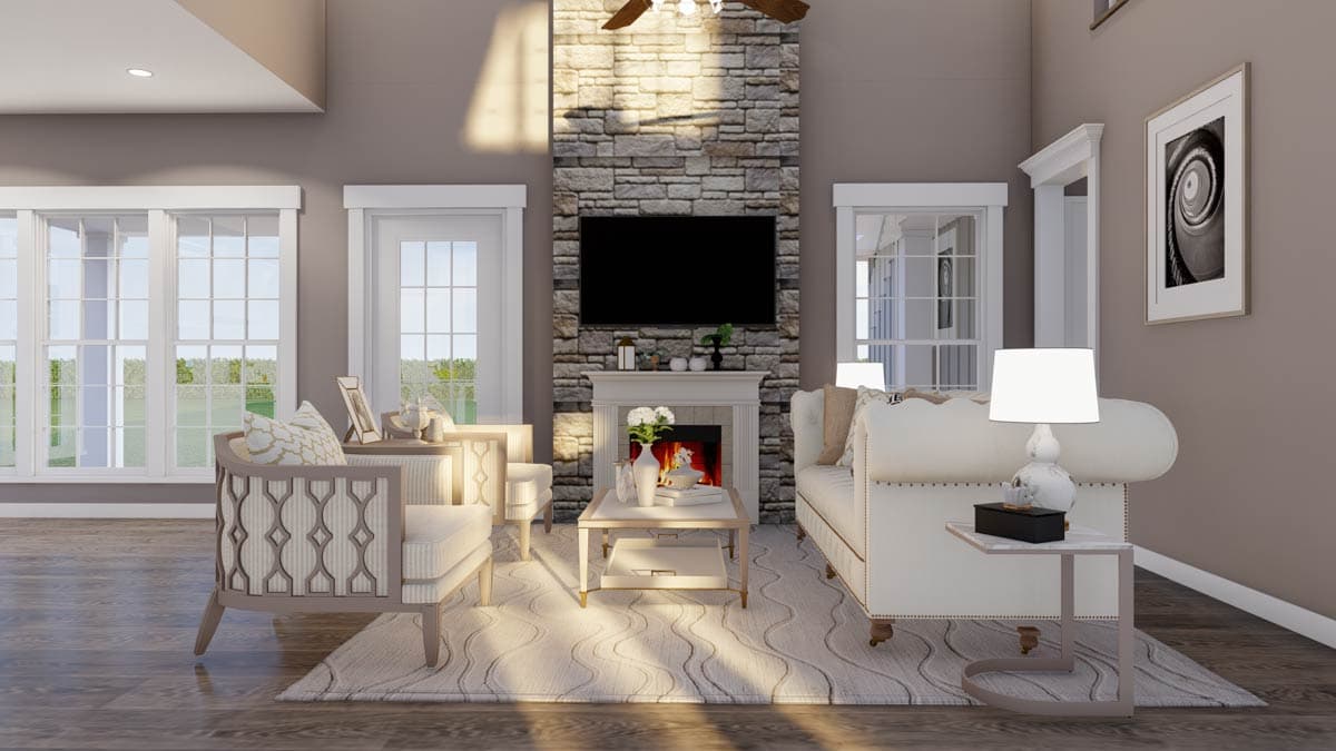 Plan 60536ND: Charming Stone Cottage with Bonus Level - Image #10 - Cottage, Craftsman, European, Traditional