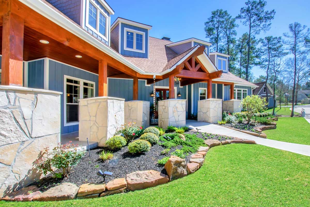 Plan 60547ND: Country Classic With Angled 3-Car Garage - 4501 Sq Ft - Image #4 - Craftsman, Mountain, Northwest