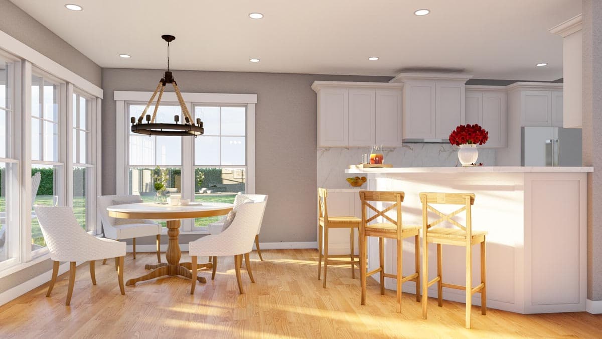 Plan 60565ND: House Plan Under 2500 Square Feet with Flex Room and Large Upstairs Game Room - Image #9 - Craftsman, European