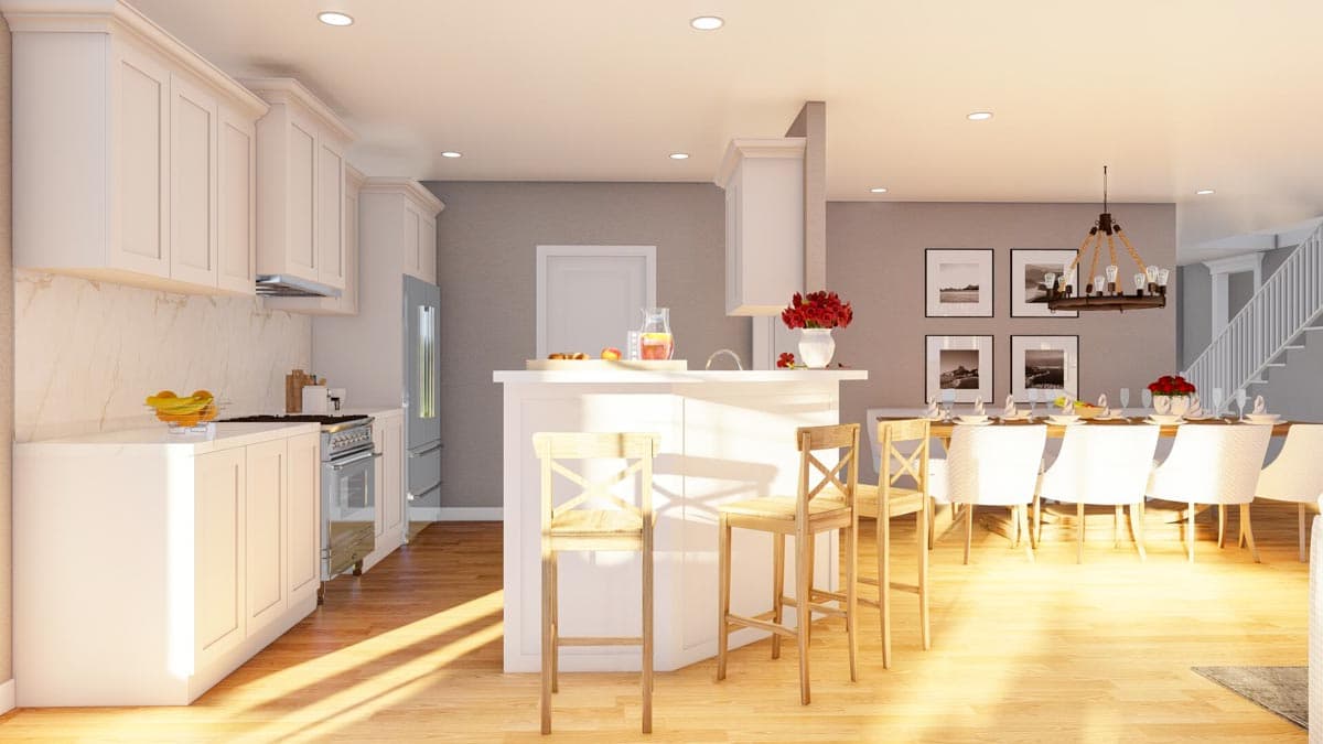 Plan 60565ND: House Plan Under 2500 Square Feet with Flex Room and Large Upstairs Game Room - Image #10 - Craftsman, European