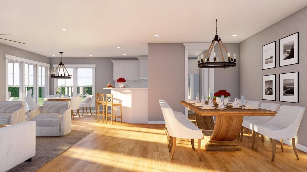 Plan 60565ND: House Plan Under 2500 Square Feet with Flex Room and Large Upstairs Game Room - Image #13 - Craftsman, European