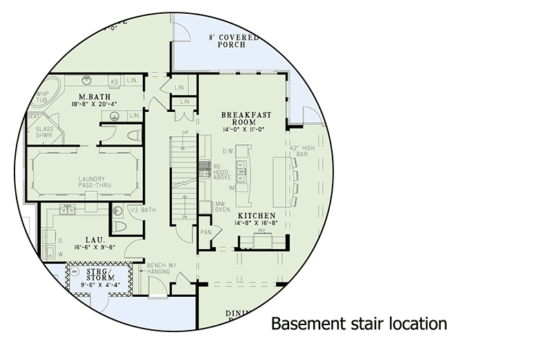 Plan 60577ND: European-style House Plan with Grand Foyer Welcome - Floor Plan - Basement option - European, Traditional
