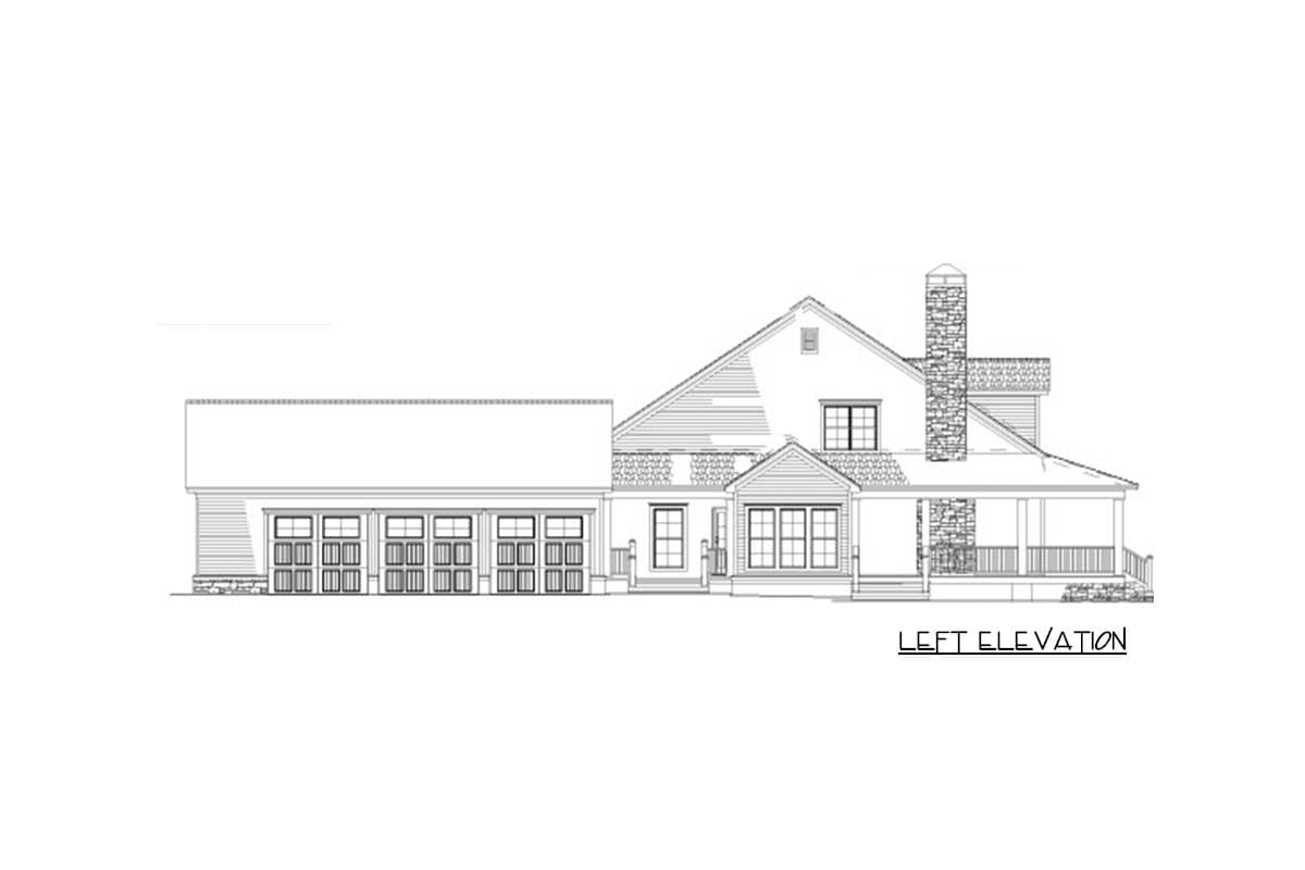 Plan 60586ND: Country Home Plan With Wonderful Wraparound Porch - 2180 Sq Ft - Image #6 - Country, Farmhouse, Modern Farmhouse, Southern