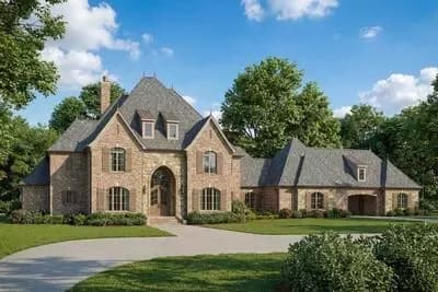 Estate Home Plan with Motorcourt - 4384 Sq Ft