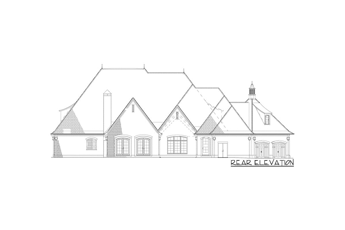Plan 60593ND: Six Bedrooms for the Large Family - Image #40 - European, French Country