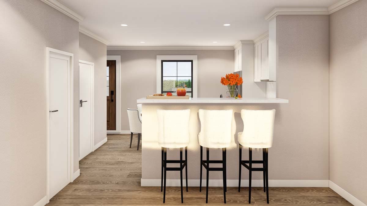 Plan 60596ND: Attractive Four-Plex - Image #7 - Traditional