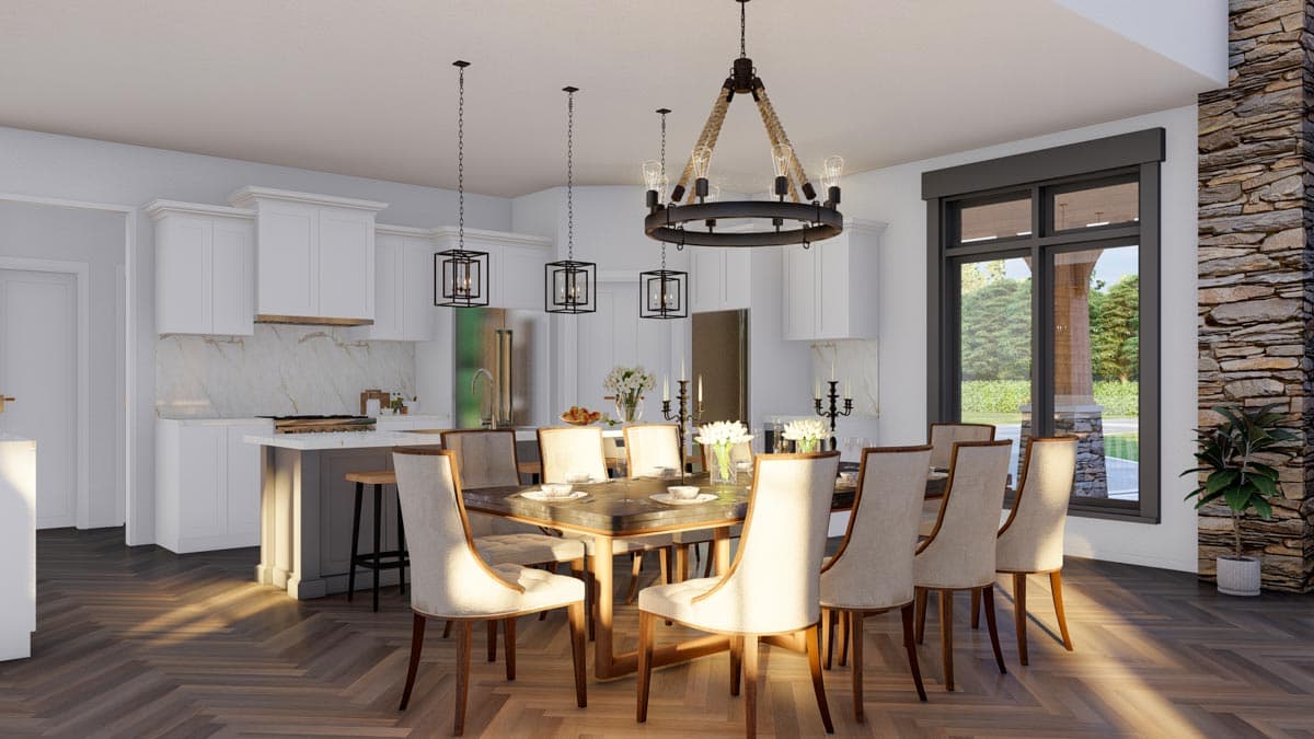 Plan 60597ND: Shingle-style Home Plan With Guest Loft and Angled Garage with  - Image #16 - Cabin, Country, Craftsman, Farmhouse, Modern Farmhouse, Northwest, Rustic, Shingle