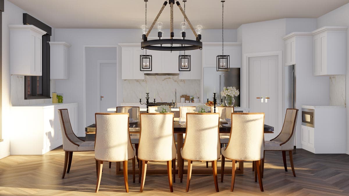 Plan 60597ND: Shingle-style Home Plan With Guest Loft and Angled Garage with  - Image #17 - Cabin, Country, Craftsman, Farmhouse, Modern Farmhouse, Northwest, Rustic, Shingle