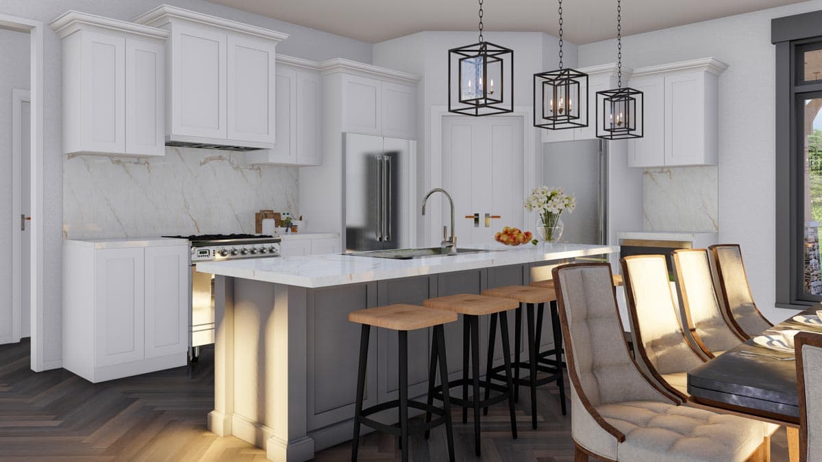 Plan 60597ND: Shingle-style Home Plan With Guest Loft and Angled Garage with  - Image #18 - Cabin, Country, Craftsman, Farmhouse, Modern Farmhouse, Northwest, Rustic, Shingle