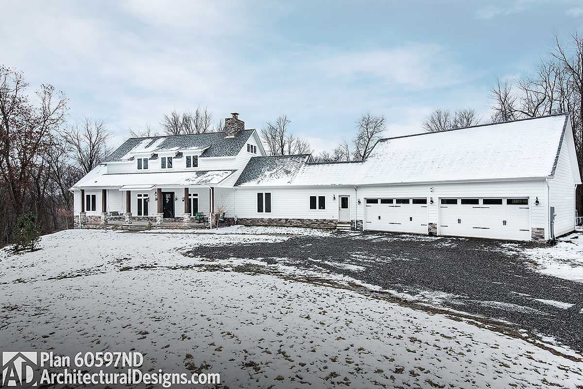 build gallery item - House Plan 60597ND built with modifications