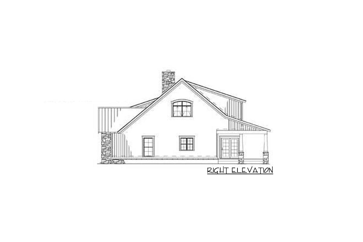 Plan 60598ND: Rustic Cottage - Image #6 - Cape Cod, Cottage, Country, Craftsman, Mountain, Rustic, Vacation