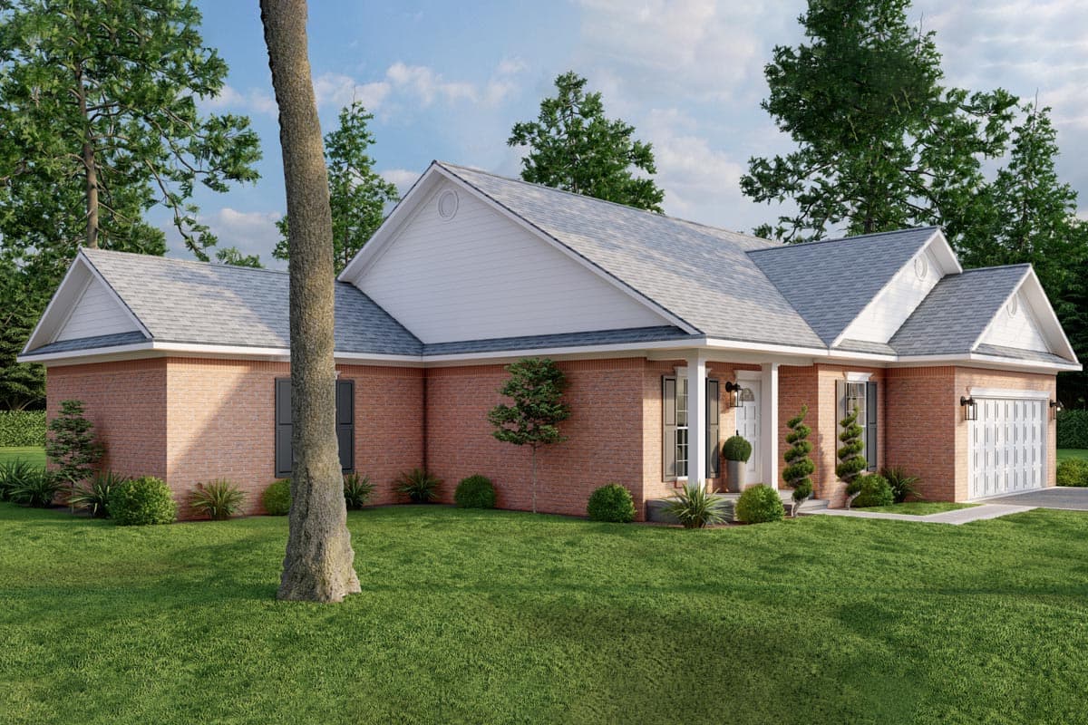 Plan 60600ND: Four Bedroom Ranch Home Plan - Image #8 - Ranch, Traditional