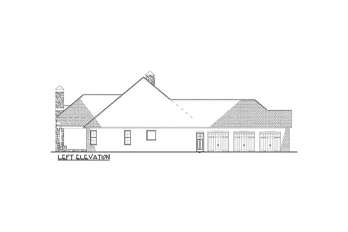 Plan 60603ND: Rustic Brick Ranch Home With Sunroom - Image #4 - Ranch, Rustic