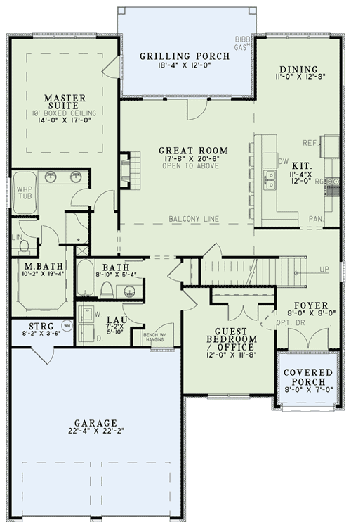 Plan 60609ND: European Treasure - Floor Plan - Main Level - European