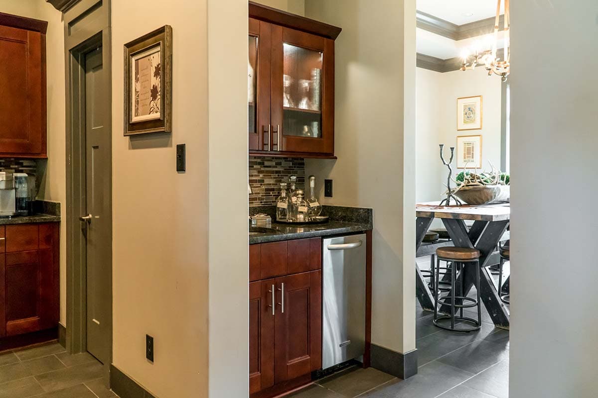 Plan 60611ND: Rustic Home Plan with Vaulted and Beamed Ceilings Under 2400 Square Feet - Image #8 - European