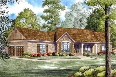 Split Floor Plans With Angled Garage