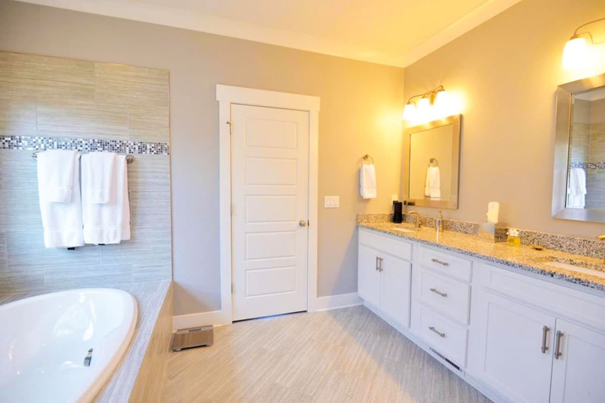 Plan 60617ND: Split Bedroom Home Plan With Angled Garage and Safe Room - 2408 Sq Ft - Image #14 - European