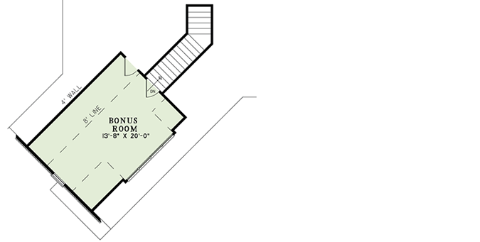 Plan 60617ND: Split Bedroom Home Plan With Angled Garage and Safe Room - 2408 Sq Ft - Floor Plan - Bonus Level - European