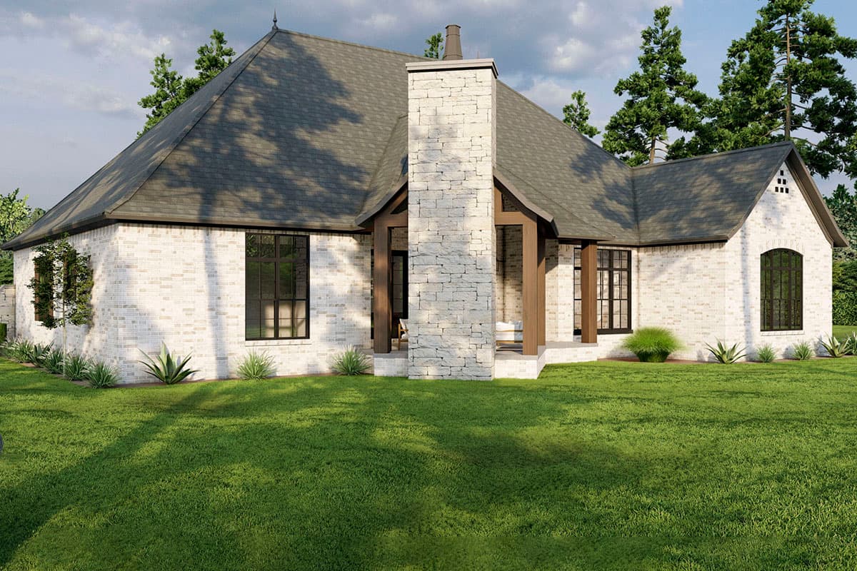 Plan 60618ND: European Style Home Plan with Open Concept Layout and An Angled Garage - 2631 Sq Ft - Image #6 - European, Transitional