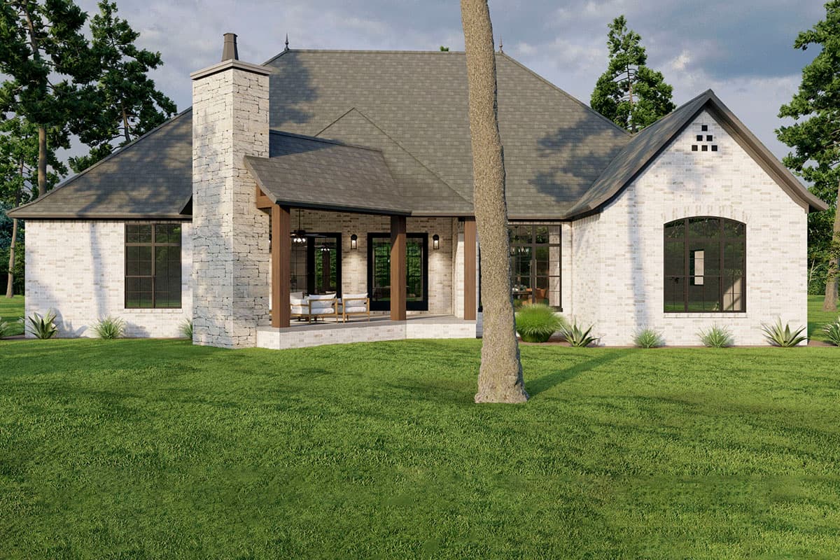 Plan 60618ND: European Style Home Plan with Open Concept Layout and An Angled Garage - 2631 Sq Ft - Image #7 - European, Transitional