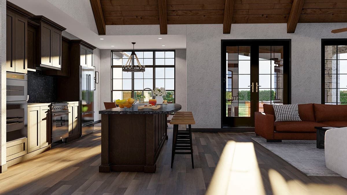 Plan 60618ND: European Style Home Plan with Open Concept Layout and An Angled Garage - 2631 Sq Ft - Image #16 - European, Transitional