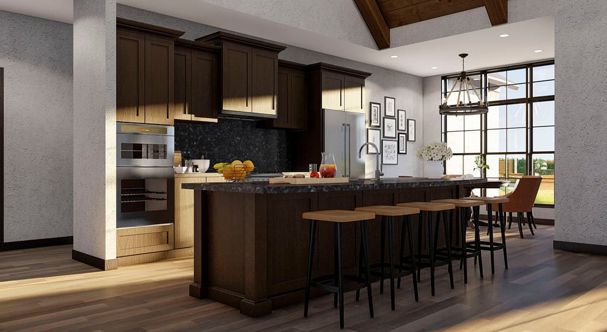 Plan 60618ND: European Style Home Plan with Open Concept Layout and An Angled Garage - 2631 Sq Ft - Image #17 - European, Transitional