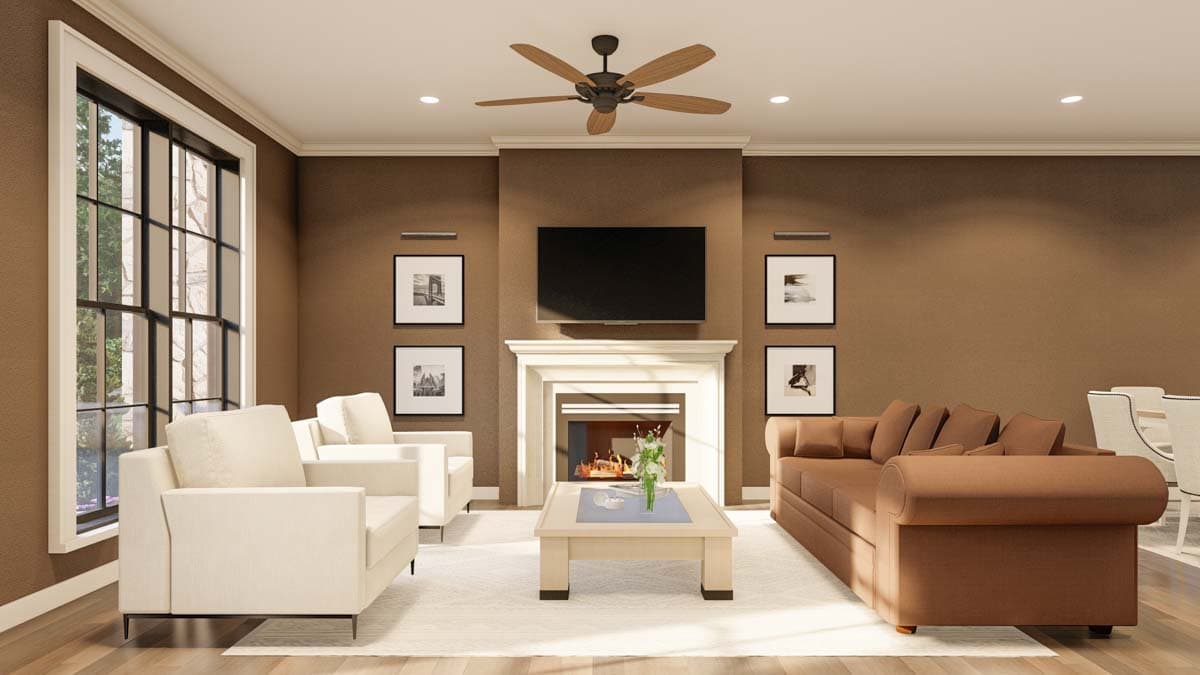 Plan 60620ND: French Country Four-Plex with 1510 Square Foot 2 Bed Units - Image #4 - French Country, Traditional