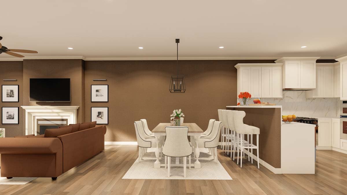 Plan 60620ND: French Country Four-Plex with 1510 Square Foot 2 Bed Units - Image #8 - French Country, Traditional