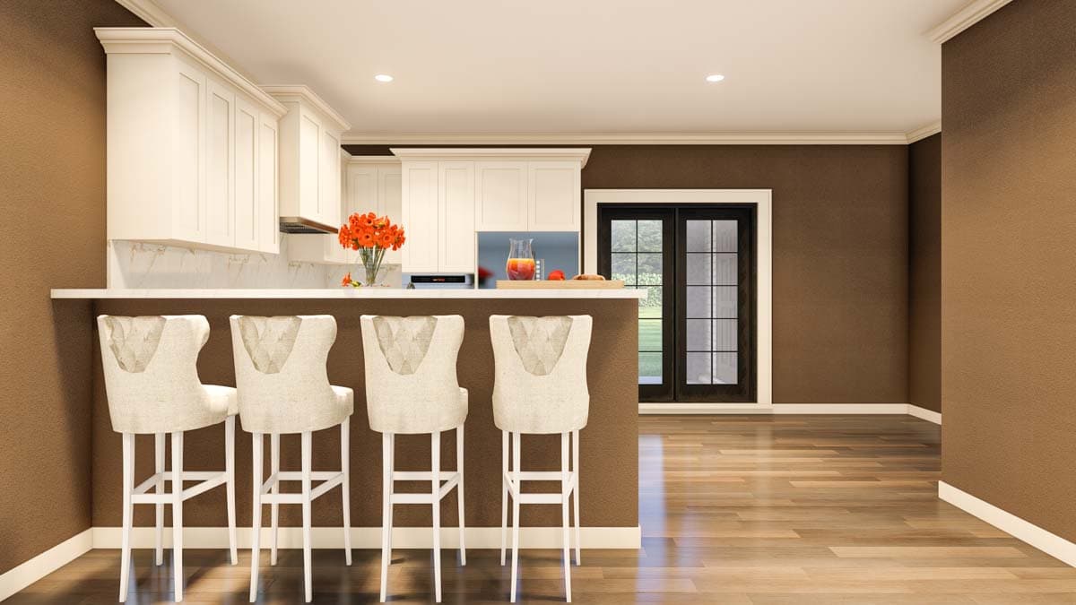 Plan 60620ND: French Country Four-Plex with 1510 Square Foot 2 Bed Units - Image #10 - French Country, Traditional