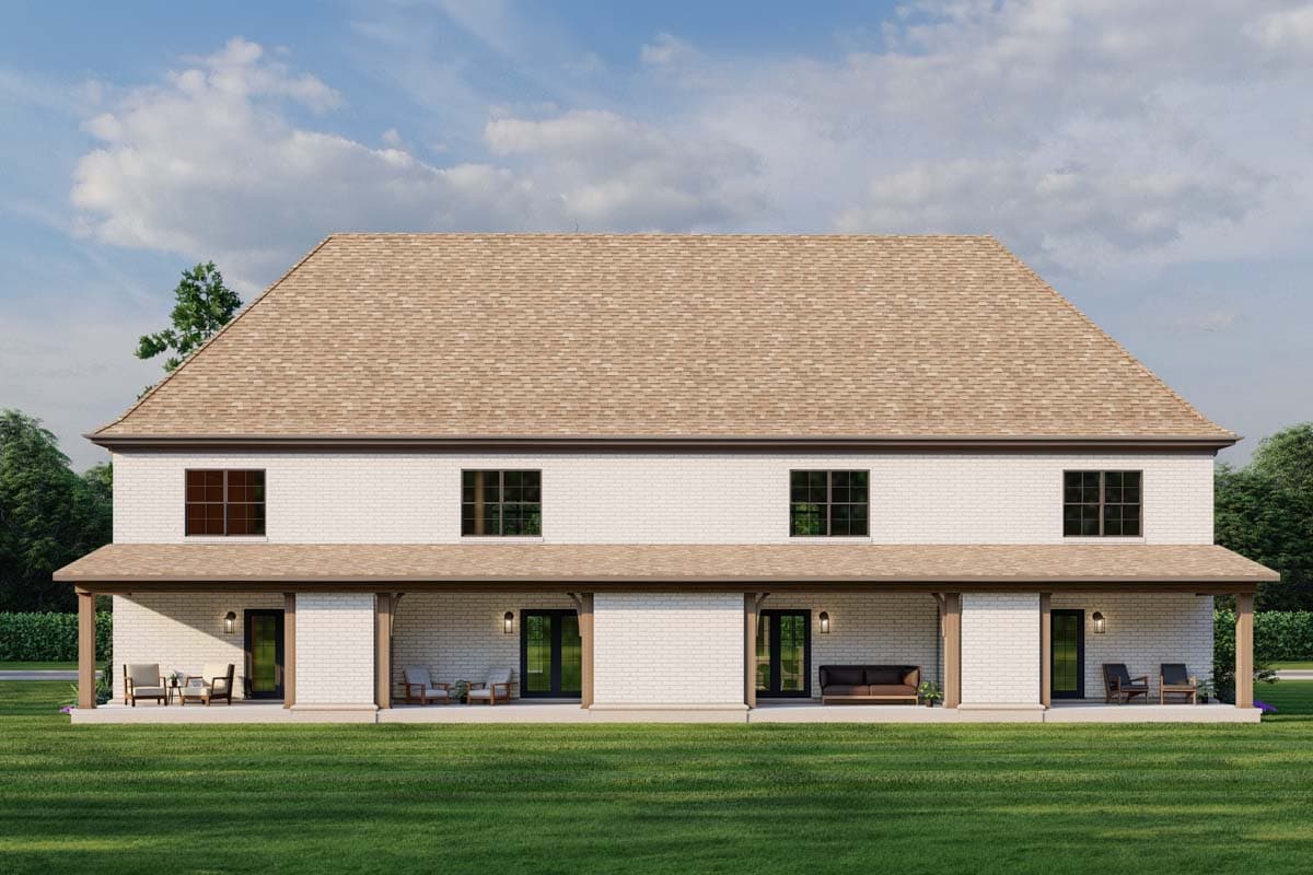 Plan 60620ND: French Country Four-Plex with 1510 Square Foot 2 Bed Units - Image #13 - French Country, Traditional