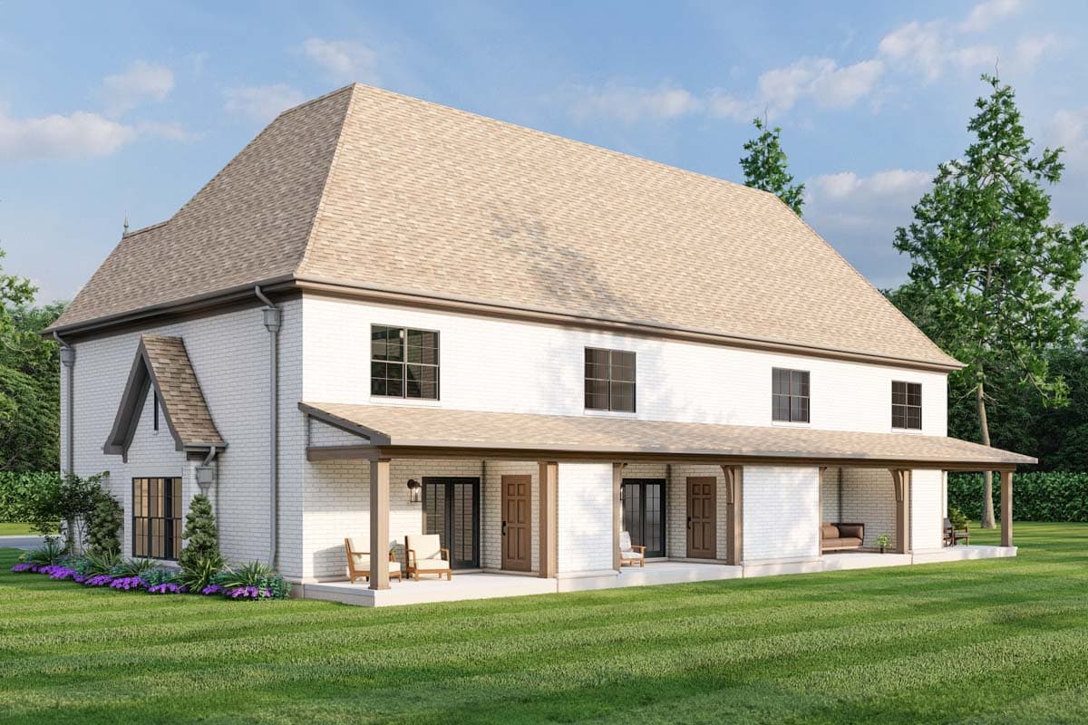 Plan 60620ND: French Country Four-Plex with 1510 Square Foot 2 Bed Units - Image #15 - French Country, Traditional