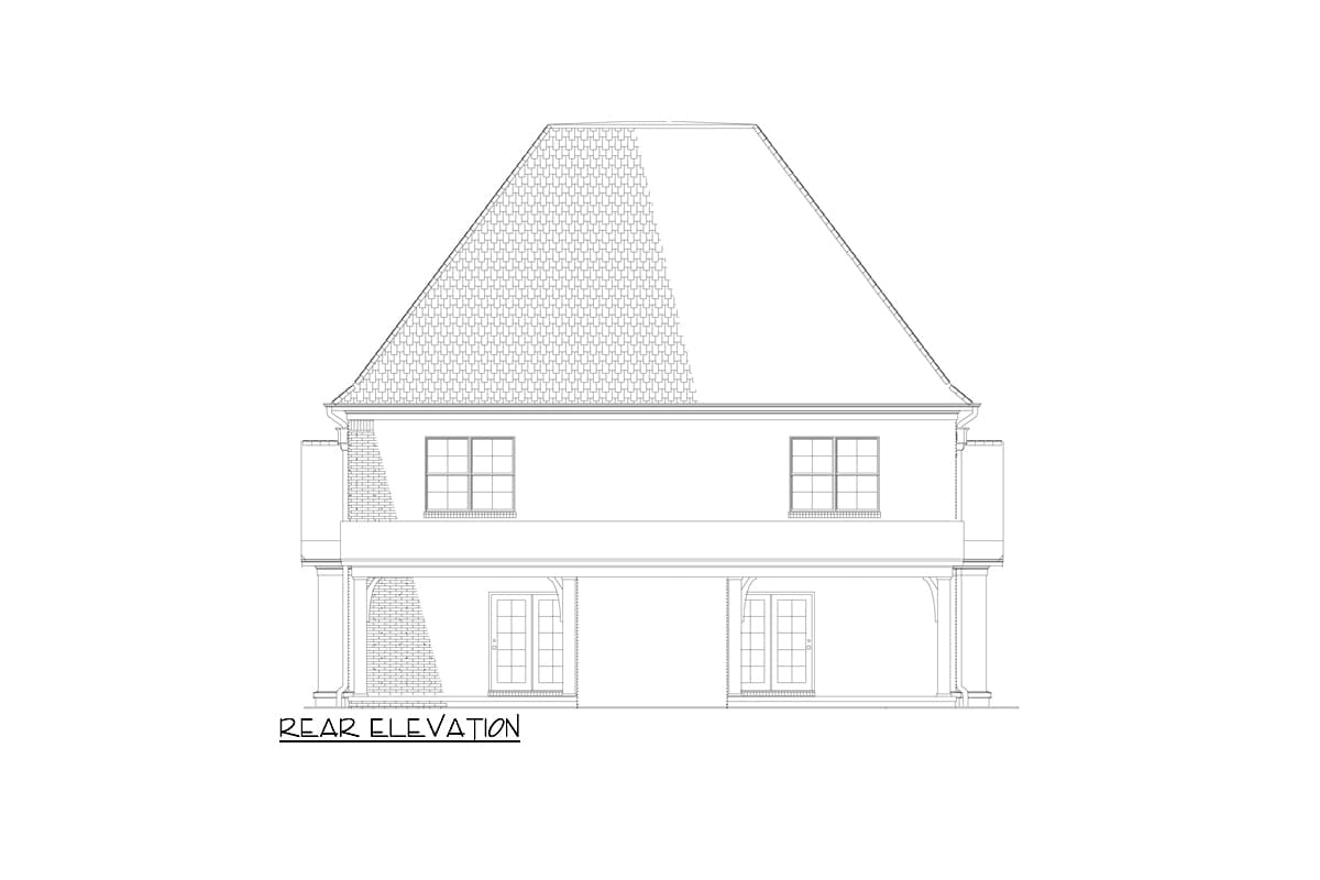 Plan 60621ND: French Country Duplex House Plan with 2 Bed 2 Bath Units - 1510 Sq Ft Each - Image #17 - European, French Country, Transitional, Tudor