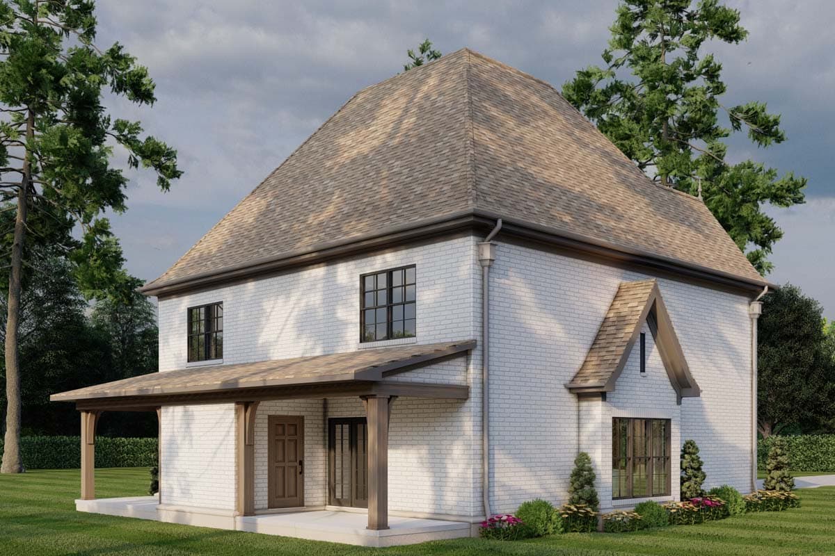 Plan 60621ND: French Country Duplex House Plan with 2 Bed 2 Bath Units - 1510 Sq Ft Each - Image #13 - European, French Country, Transitional, Tudor