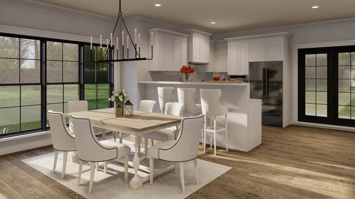 Plan 60622ND: European Duplex with Matching 1764 Sq Ft 2 Bedroom Units - Image #5