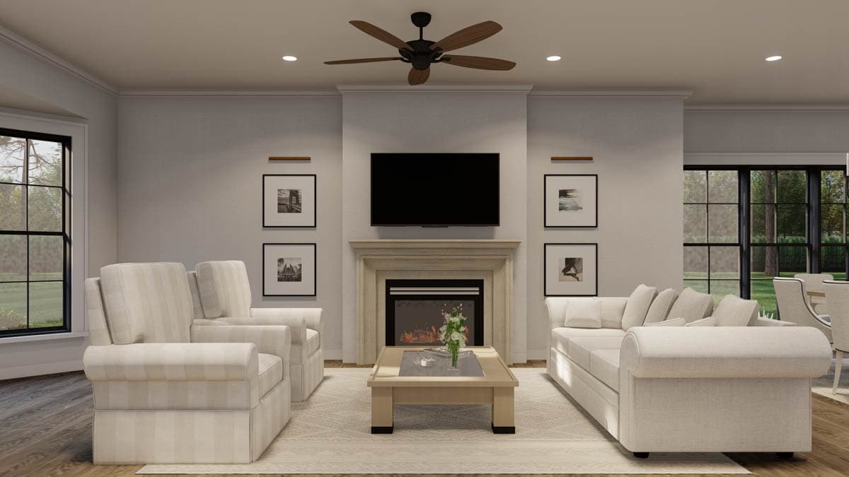 Plan 60622ND: European Duplex with Matching 1764 Sq Ft 2 Bedroom Units - Image #9