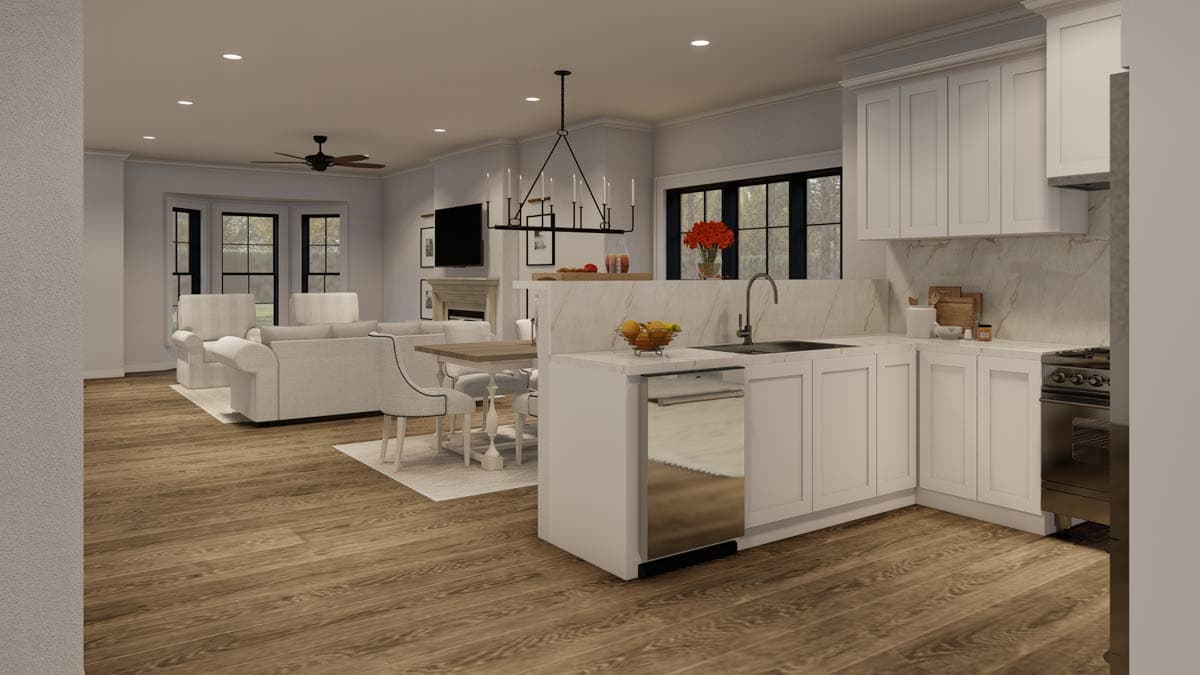 Plan 60622ND: European Duplex with Matching 1764 Sq Ft 2 Bedroom Units - Image #11