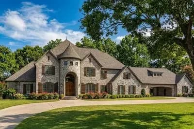 European-Style House Plan with Beautiful Entry Turret - 5493 Sq Ft