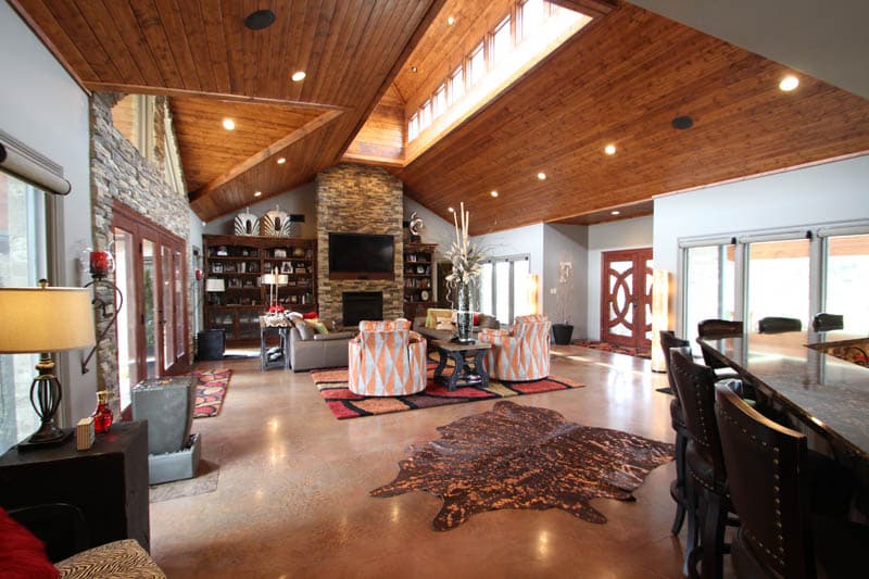 Plan 60627ND: Impressive 4800 Square Foot Prairie Style Home Plan with Porte Cochere - Image #5 - Contemporary, Prairie, Ranch