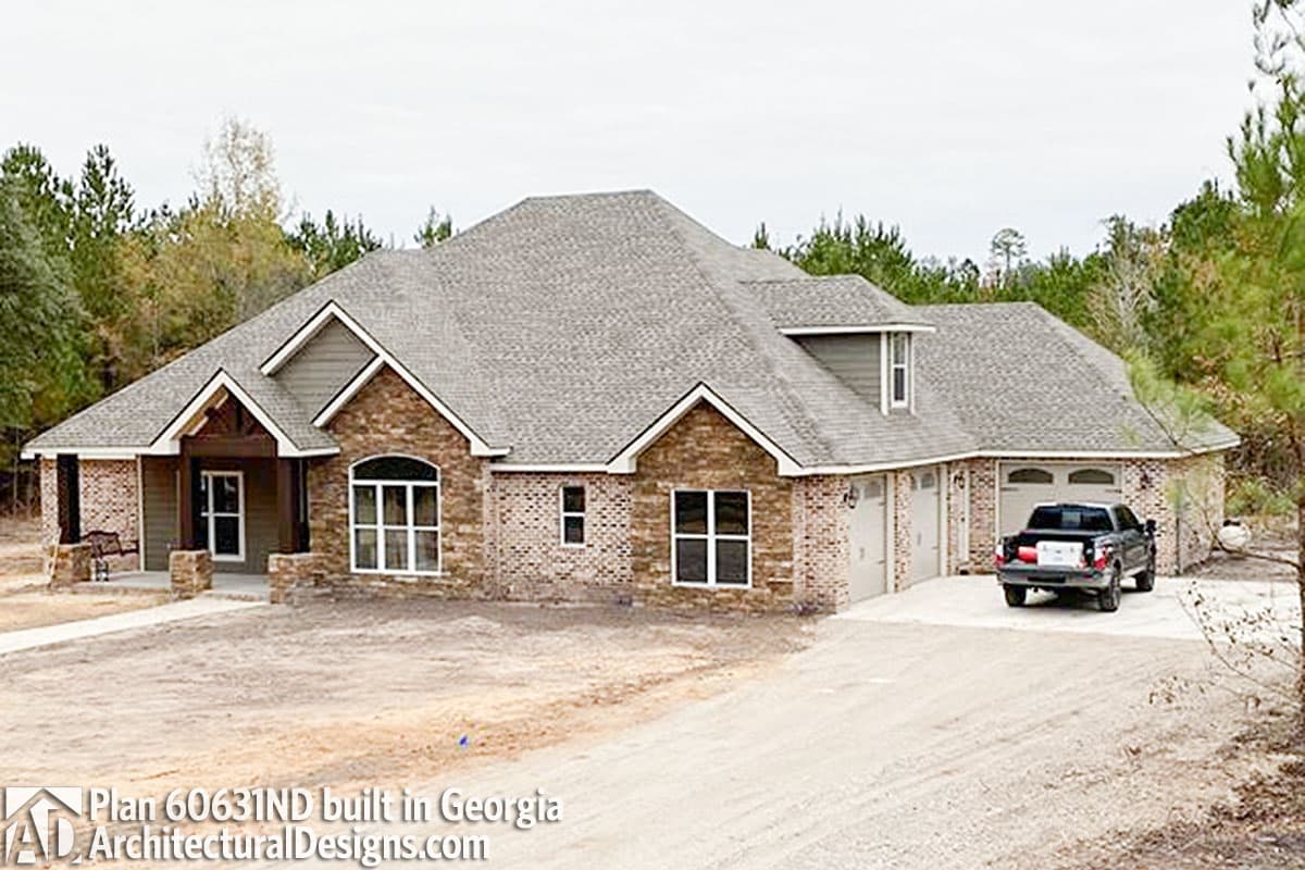 build gallery item - House Plan 60631ND comes to life in Georgia