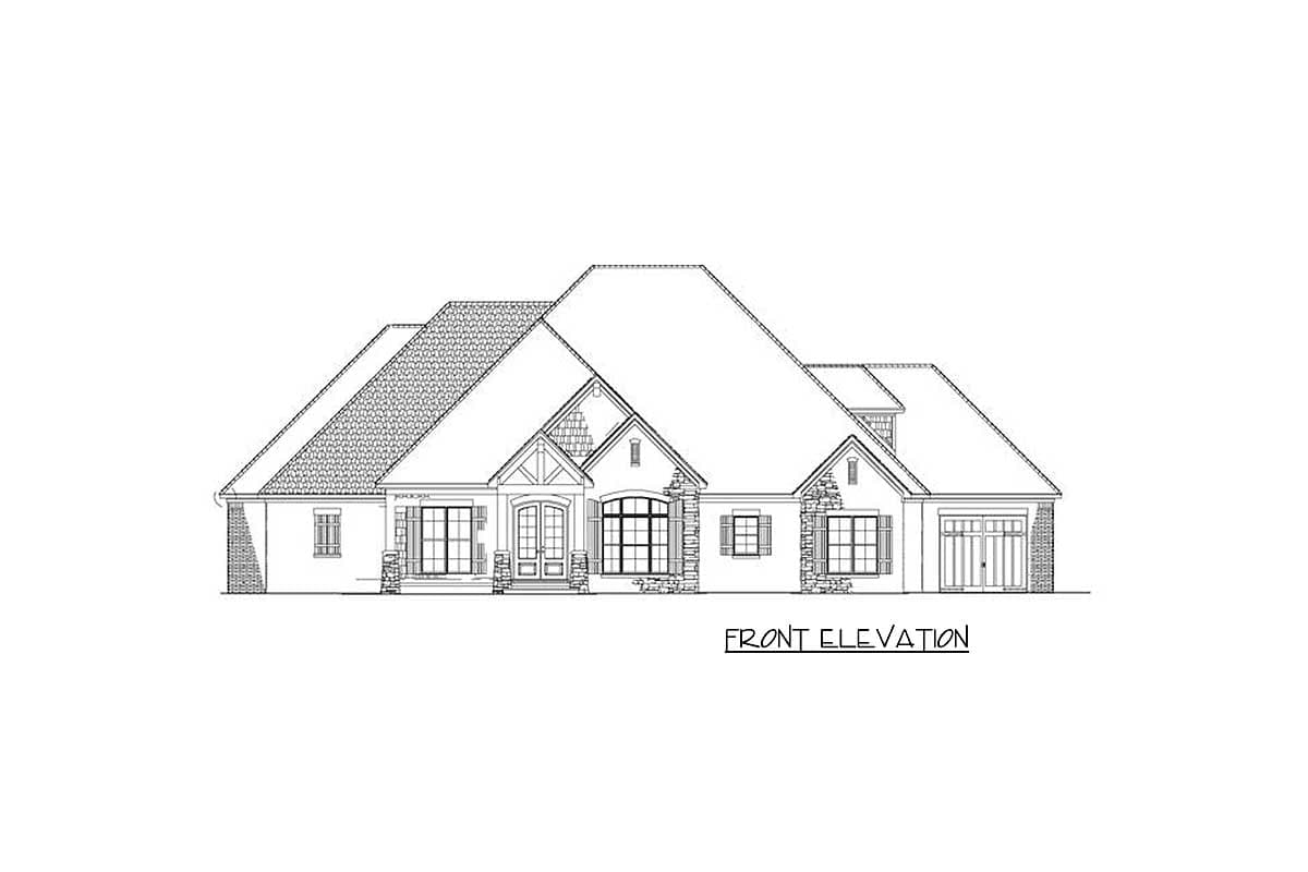 Plan 60631ND: Craftsman House Plan with Vaulted Great Room - 2470 Sq Ft - Image #27 - Craftsman, Mountain, Ranch, Rustic