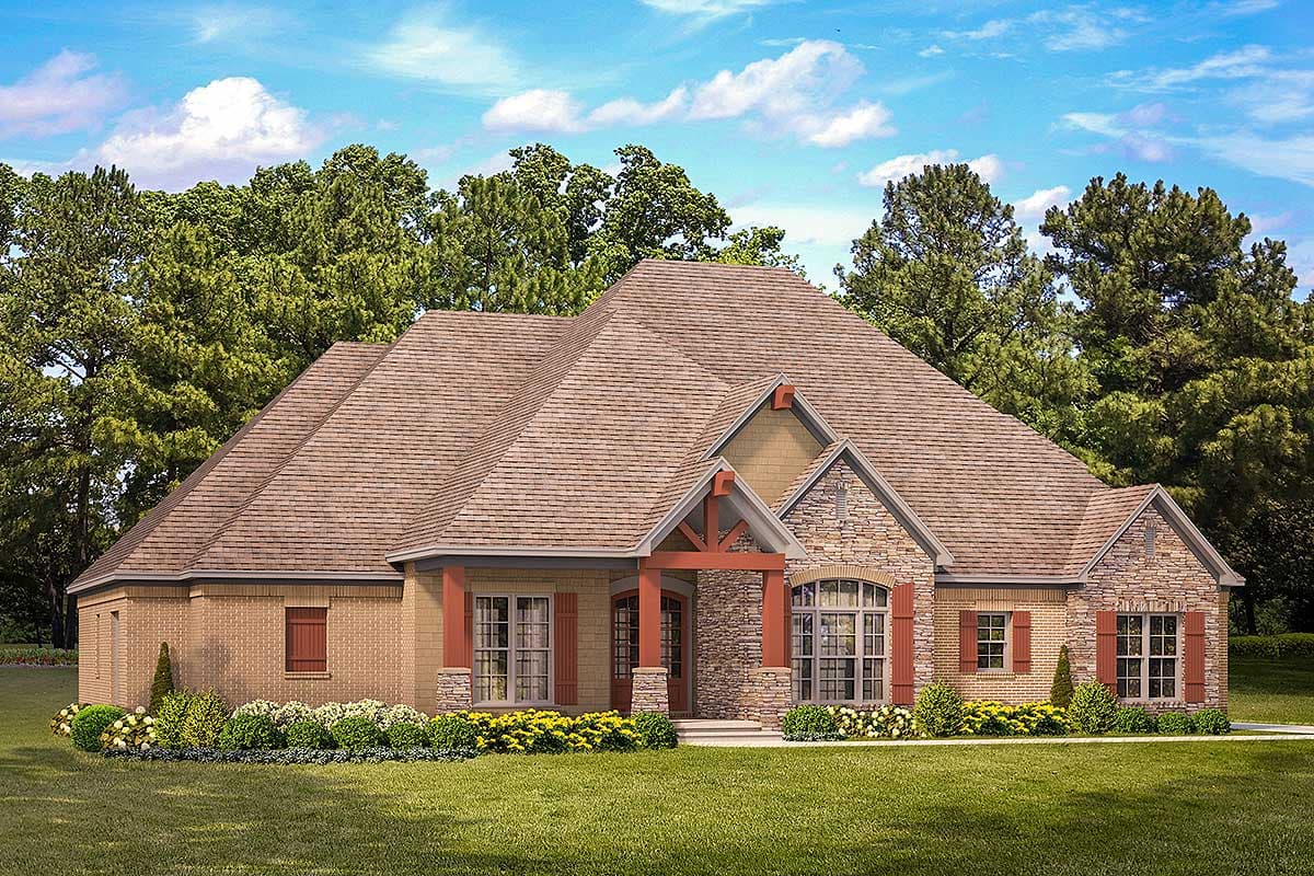 Plan 60631ND: Craftsman House Plan with Vaulted Great Room - 2470 Sq Ft - Image #26 - Craftsman, Mountain, Ranch, Rustic