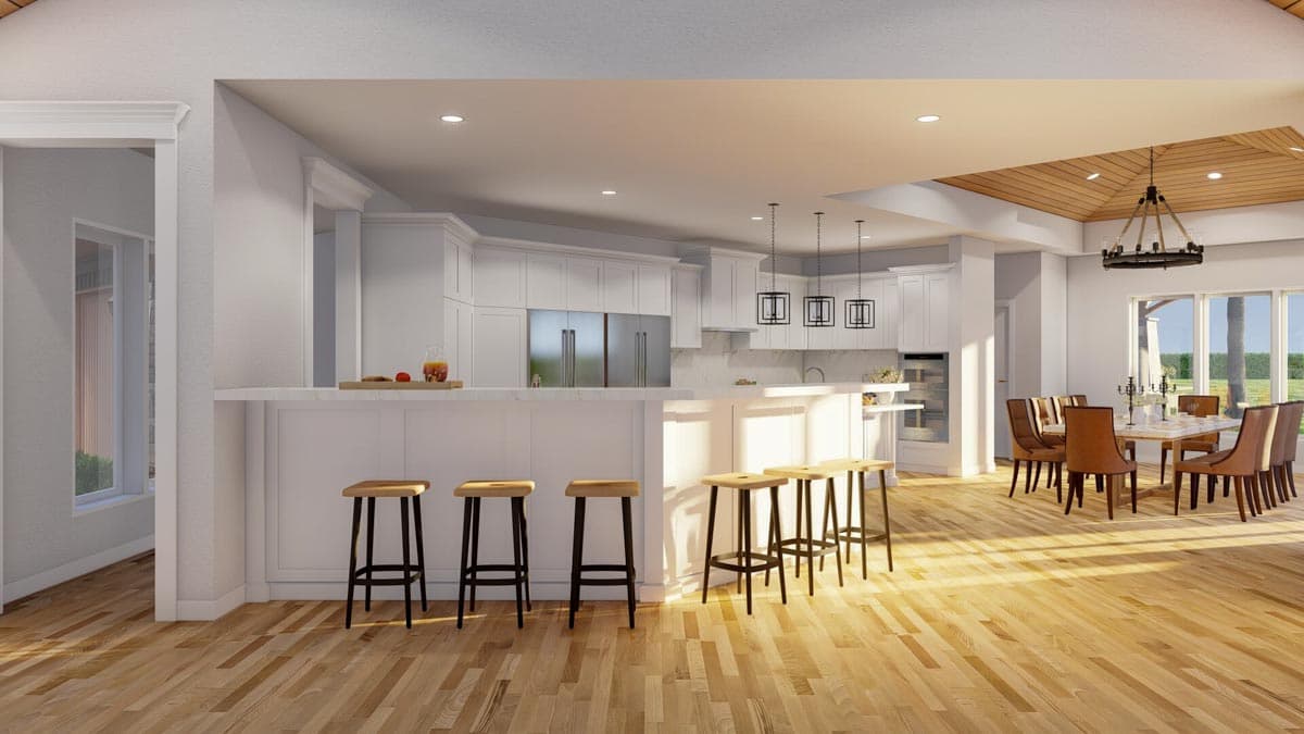 Plan 60636ND: Impressive Single Level House Plan Under 4200 Square Feet with 3-Car Angled Garage - Image #17 - Contemporary, Northwest, Ranch