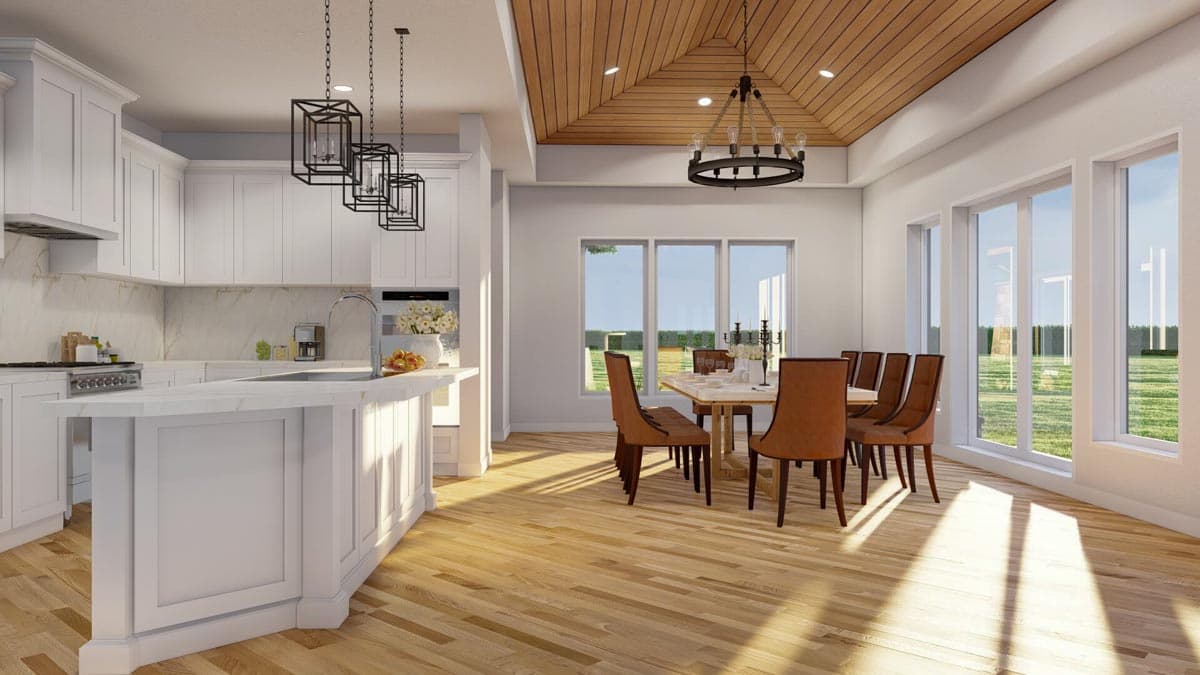 Plan 60636ND: Impressive Single Level House Plan Under 4200 Square Feet with 3-Car Angled Garage - Image #20 - Contemporary, Northwest, Ranch