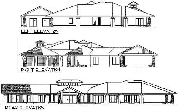 Plan 60636ND: Impressive Single Level House Plan Under 4200 Square Feet with 3-Car Angled Garage - Image #41 - Contemporary, Northwest, Ranch