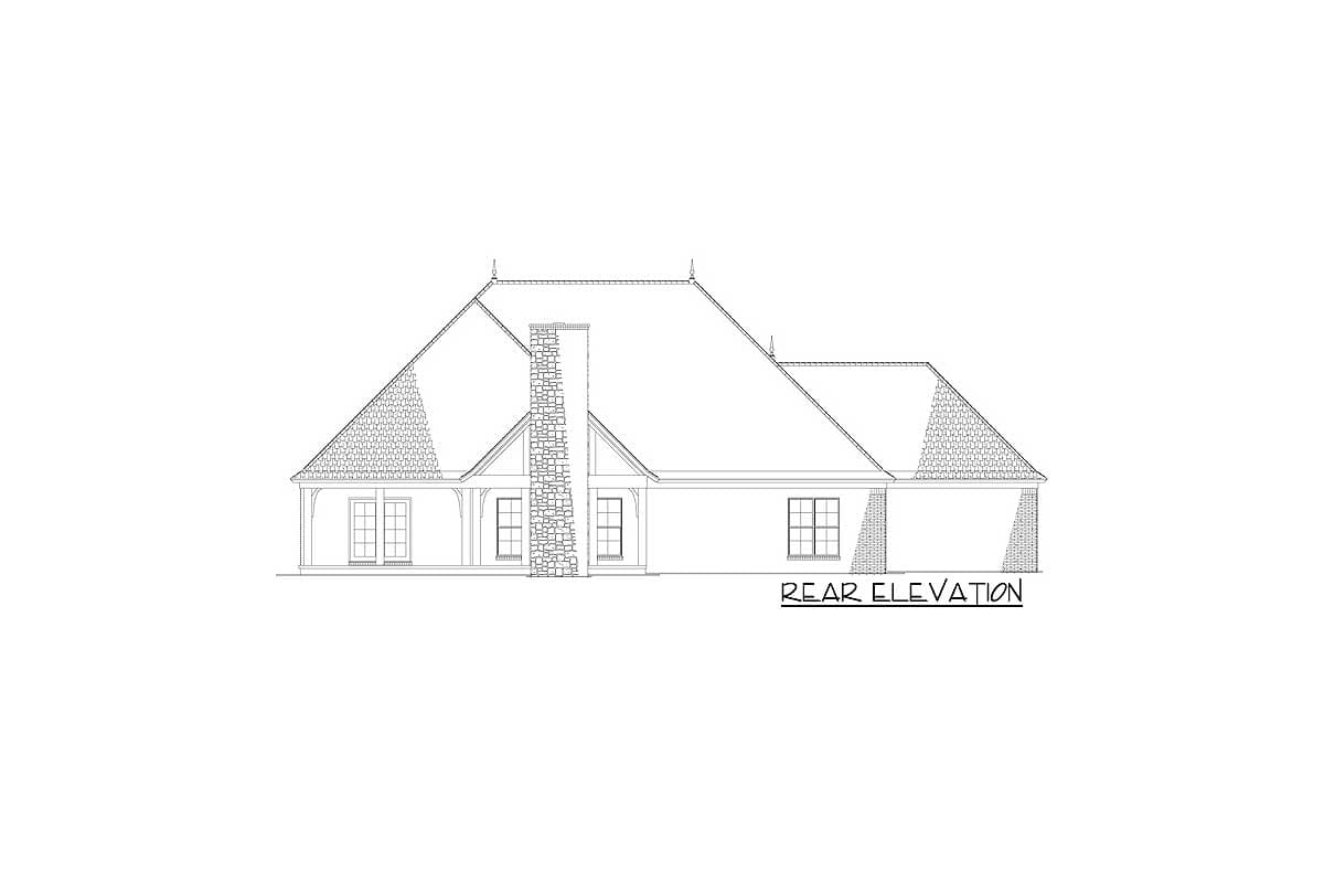 Plan 60639ND: Charming European House Plan - Image #33 - European, French Country