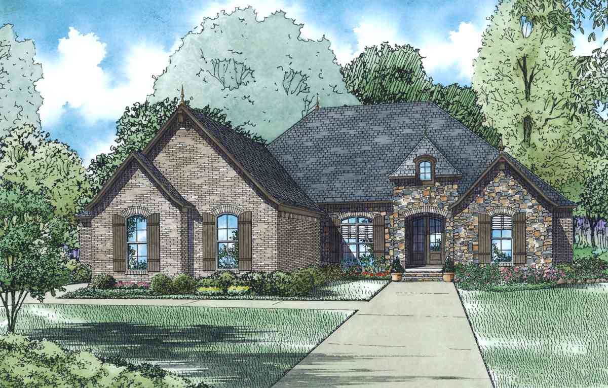 Plan 60639ND: Charming European House Plan - Image #7 - European, French Country
