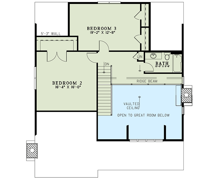 Plan 60641ND: 2637 Square Foot Rustic Home Plan with Sun Room - Floor Plan - 2nd Floor - Cottage, Craftsman, Mountain, Rustic, Vacation